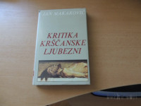 KRITIKA KRŠČANSKE LJUBEZNI J. MAKAROVIČ ZALOŽBA OBZORJA 1988