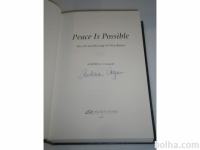 Peace is possible Andrea Cagan v angleščini , podpisana