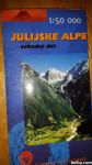 Planinska karta Julijske Alpe- ZAHODNI DEL
