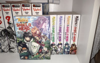 The Rising Of The Shield Hero Light novel; vol. 1,2,3, 8,9