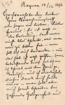 Anton Perko: lastnoročno pismo s podpisom, Dubrovnik, december 1896