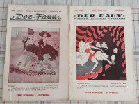 PRVE REVIJE ZA SMEH,DER FANN,L. 1917,1918,WW1,PODOBNO KOT MEH ZA SMEH