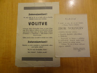 prve volitve  v Zeleni   jami--15  maj  1945