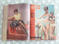 STARE REVIJE GLOBUS,VEZANE V KNJIGO,LETNIK 1960,1961,27 REVIJ