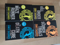 Prodam zbirko knjig The maze runner (v angleškem jeziku)