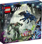 75571 - Neytiri & Thanator vs. AMP Suit Quaritch Avatar Lego Kocke