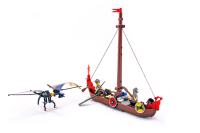 Lego 7016 Viking Boat against the Wyvern Dragon