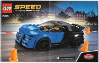 Lego kocke Speed Champions 75878 Bugatti Chiron