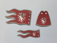 Lego kocke zastavice in plašči za Griffin Knights