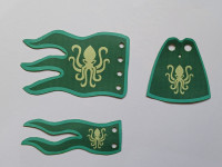 Lego kocke zastavice in plašči za Kraken Warrior