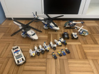 LEGO policaji helikopterji, avto, motorji, firurice