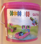 Ustvarjalne kocke Glitter Clics za deklice, 1 vedro