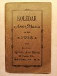 Koledar Ave Maria za leto 1913, Brooklyn, New York, izseljenci