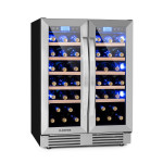 Klarstein Vinovilla Duo 42 hladilnik za vino, Srebrna