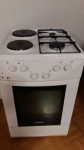 štedilnik gorenje, bel 2 plin in 2 elektrika - novejši - širina 50 cm