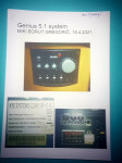 genius 5.1 ozvočenje SHEMA Z MERITVAMI KOMPONENT ZA POPRAVILO
