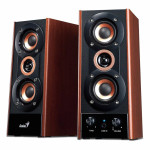 NERABLJENO! Zvočnika, stereo, lesena Genius SP-HF800A II