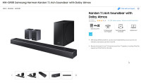 Samsung soundbar Q90R- Dolby Atmos, DTS:X