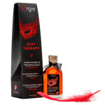 KOMPLET ZA MASAŽO Orgie Sexy Therapy Strawberry - masažno olje, peresc