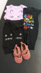 Pajac, hlace, body 0-3m