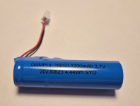 Baterija Li-on GP18650 s 2-pin konektorjem (3.7V 1800mAh)