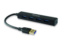 Equip USB 3.0 HUB 4-PORT črn