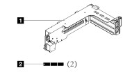 Lenovo ThinkSystem V3 2U x16/x16/E PCIe Gen4 Riser1/2 Option Kit – 4XH