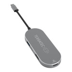 Terratec Connect C5 USB-C zvezdišče z HDMI, USB 3.2 Gen 1 Type-A, alum