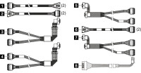 ThinkSystem SR650 V3 2.5" Chassis Front BP2 NVMe Cable Kit - 4X97A8293