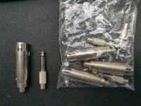 Adapter XLR-F - RCA-Female in 6.3mm-Moški - RCA-Female / po 4 kos