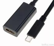 USB C moški na HDMI ženski konektor adapter HDMI 1.4