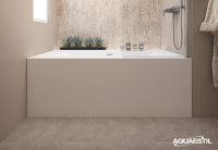 Aquaestil kopalna kad Colorado Free za nišo 180×80, sijajno bela