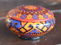 Keramična šatulja iz Turčije, pisana, vzorec mandale