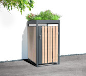 Kovinski boks za smetnjak Planta - 240 litrov - 84 x 68 x 124 cm