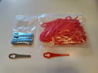 Nožki za kosilnico - plastični (60x) in kovinski (10x)