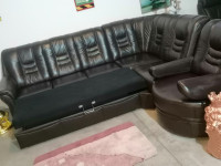 RAZTEGLJIVA Usnjena sedežna garnitura ! MOŽEN PREVOZ !