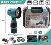 Akumulatorski Kotni Brusilnik Komplet Kovček - 2 Akumulatorja