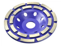 DIAMANTNA PLOŠČA ZA BRUŠENJE BETONA 125MM DVOVRSTNA