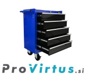 Voziček za orodje črno-modra (5 predalov ) Novo