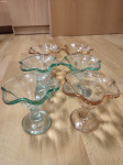 6 delni komplet steklenih desertnih skodelic