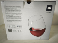6 nerabljenih kozarcev za rdeče vino Leonardo