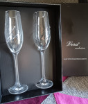 set 2 2kristalnih kozarcev z Swarovski kamni