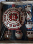 Set kozarcev in steklenica za žganje Zaječar
