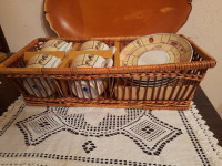 SKODELICE  ZA KAVO, ČAJ...V PLETENI KOŠARI /4