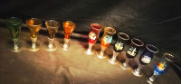 VINTAGE SET 10 MURANO GALLIANO  SHOTS ITALY