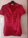 C&A NOVA RDEČA SATENASTA BLUZA 40