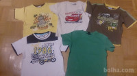 5x majica kratek rokav + 2x hlače za fantka 110 (pkt 398)