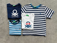 Benetton 4x otroške kratke majice, 110 (4-5 let)