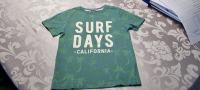 Fantovska majica H&M zelena, Surf days-California
