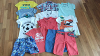 Kratke majice in kratke hlače za fanta (12 kom), velikost 122-128